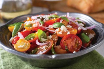 Tomato Salad with Goat Cheese Recipe Image